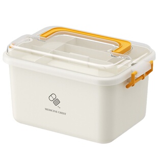 家用多层药箱家庭装医药箱大容量常备药物收纳盒大号医疗急救药盒