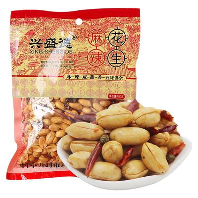 兴盛德麻辣花生米藤椒开封日期新