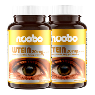 NOOBO美国进口叶黄素护眼片蓝莓眼睛保健品胶囊儿童成人中老年2瓶