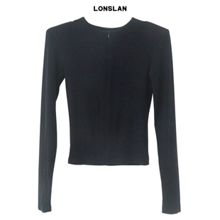 LONSLAN 24WINTER 11/10 20:00NEW 拉链修身长袖打底T