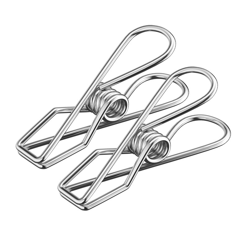 304实心不锈钢夹子防风夹物品夹大夹晾衣夹神器强力毛巾衣服夹