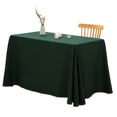 桌布定制logo会议长方形地摊高级感活动摆摊纯色会议室布艺套台布