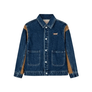 Levi's李维斯儿童牛仔外套童装夹克2025秋季新款设计感复古上衣潮