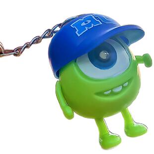 发光大眼公仔发声钥匙扣玩具会说iloveyou我爱你的大眼怪玩偶挂件