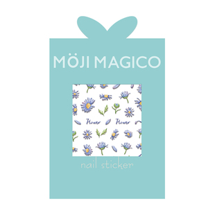 茉季紫色小雏菊花朵立体浮雕美甲贴纸防水指甲贴装饰品2768 2769