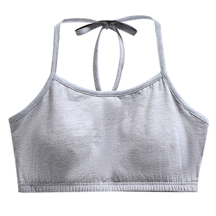 系带挂脖式细吊带抹胸内衣文胸带胸垫内搭小背心挂脖子胸罩有绕脖