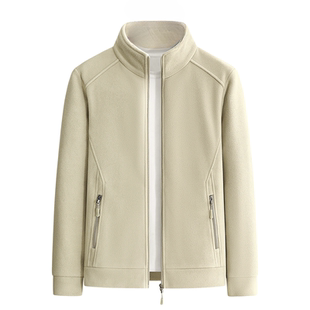 回力大码摇粒绒2025冬季新保暖加厚加绒男士立领时尚休闲外套潮流