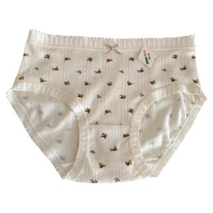 6条a类棉内裤女生纯棉2025新款中腰大码7A抗抑菌全棉裆透气孔女士