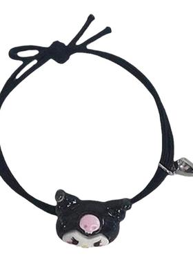 可爱玉桂狗情侣相吸小皮筋一对