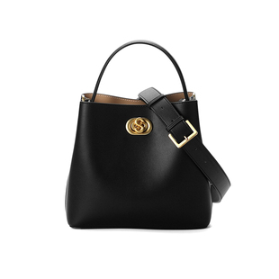 SADI萨迪经典真皮水桶包百搭手提包手拎单肩包女大容量礼物包包