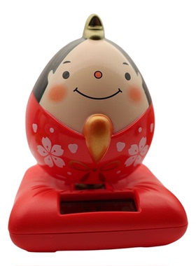 太阳能舞姬艺伎和服车载摆件