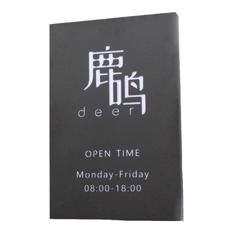 创意网红镂空灯箱公司广告牌LED门头发光字户外挂墙防水招牌定制