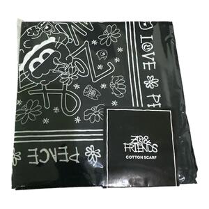 权志龙GD丝巾ZOA联名方巾头巾ins