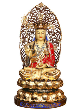 铜地藏王菩萨娑婆三圣佛像厂直销