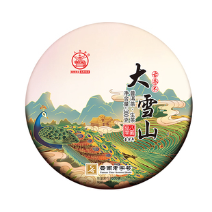 春茶八角亭2022年大雪山古乔木树300g云南普洱饼生茶叶临沧春茶
