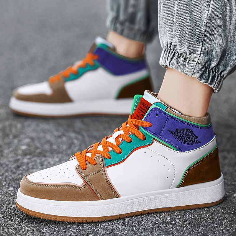 大码秋季45码46高帮鞋男47冬季男鞋2025新款48运动休闲高邦板鞋男