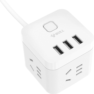 公牛魔方插座立式带usb接口快充电器多功能家用接线板排插板带线