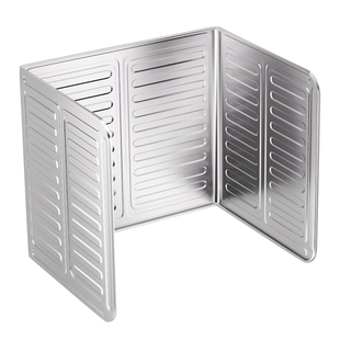 LISSA厨房煤气灶台挡油板炒菜防油溅挡板隔热板耐高温隔油防油