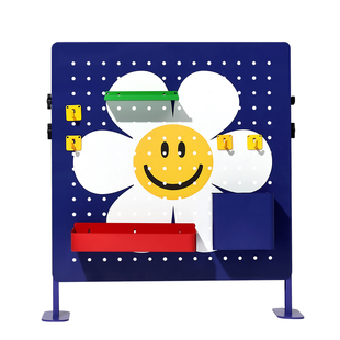 wiggle wiggle立式洞洞板免打孔工位宿舍办公收纳桌面置物架