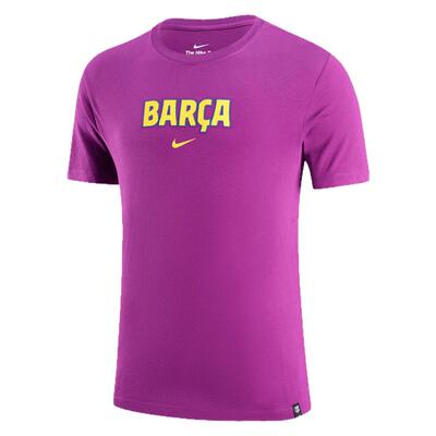 皇贝正品Nike耐克巴塞罗那男足球运动休闲舒适短袖T恤HQ8416-595