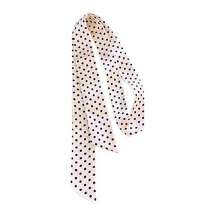 1.5米复古波点细长条发带春夏季辣妹时尚百搭高级感装饰脖领飘带