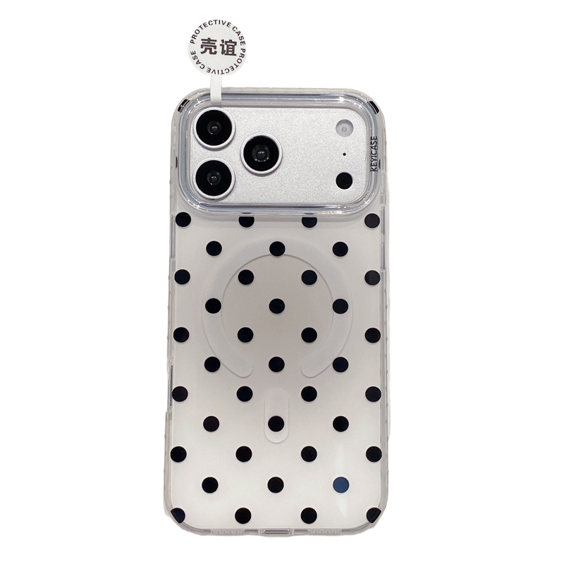 边框镶钻波点KEYICASE适用iphone苹果17promax轻奢16pro小众15气质14高级13女生包相机ai键双层IMD磁吸手机壳