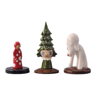 日本正版散货绝版收藏 奈良美智公仔摆件森子圣诞树青森犬梦游狗