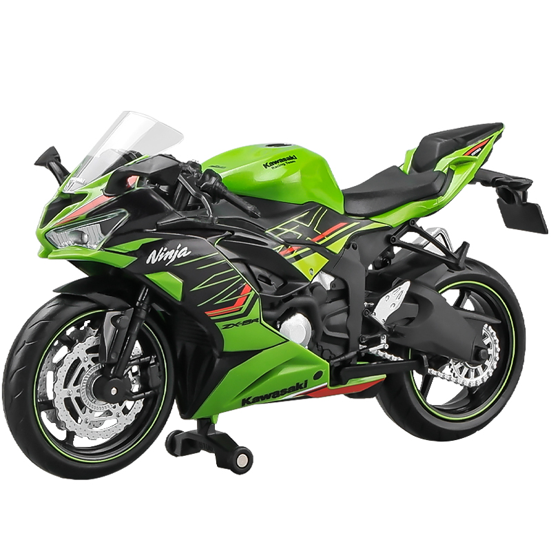 1:12川崎忍者Ninja ZX-6R摩托车模型仿真合金机车手办收藏摆件