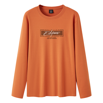 新款橙色T恤，阳光又帅气！