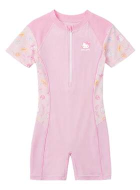 HelloKitty女童防晒连体泳衣