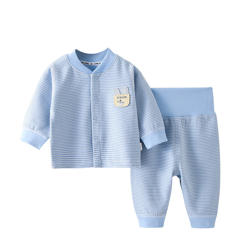 婴儿衣服秋季分体睡衣家居服套装高腰女保暖秋冬秋天宝宝秋衣秋裤