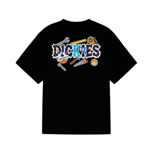 Dickies工具涂鸦短袖T恤男女同款1922扳手卷尺印花宽松型纯棉上衣
