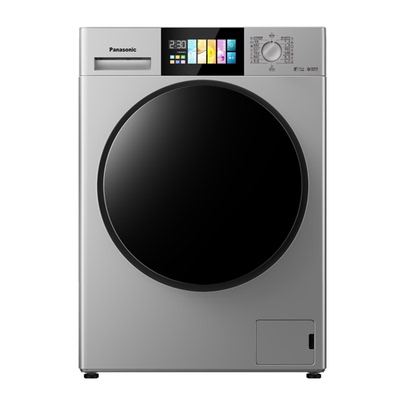 松下10公斤洗衣机家用全自动变频彩屏除菌智投滚筒 XQG100-F1KN
