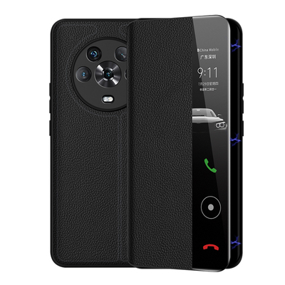 荣耀magic4系列磁吸真皮商务翻盖