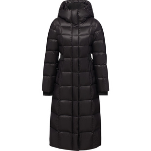 坦博尔冬季鹅绒羽绒服女长款过膝高含绒量防寒加厚外套TD236890