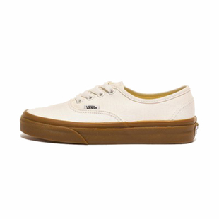 首尔的米家VANS 女鞋AUTHENTIC米色生胶底帆布休闲滑板鞋运动鞋