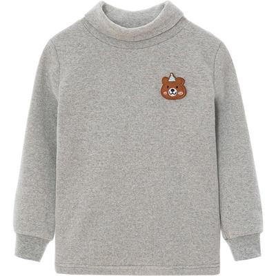 春秋季儿童打底衫高领男童女童T恤保暖上衣大童秋衣单件纯棉加厚