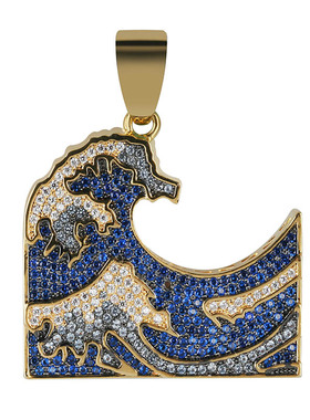 神奈川ins彩色宝石日韩风吊坠