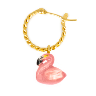 【官方授权】NACH娜趣法国21春夏鹦鹉猫猎豹桃柠檬火烈鸟单只耳环