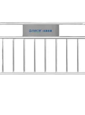 加厚定制logo不锈钢铁马护栏移动