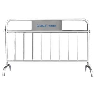 304不锈钢铁马护栏移动定制学校景区商场万达logo地铁安全防护围