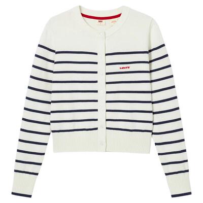 Levi's李维斯女士条纹开襟针织衫