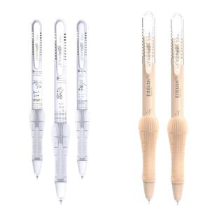 根号三减负笔按动高颜值刷题笔黑色中英文考试笔减压笔速干中性笔