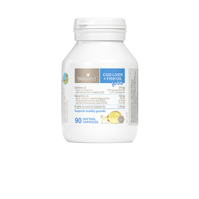 bioisland鳕鱼肝油90粒