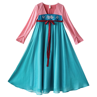 现货【浅碧海棠】原创汉服女中国风日常汉元素改良襦裙夏季连衣裙