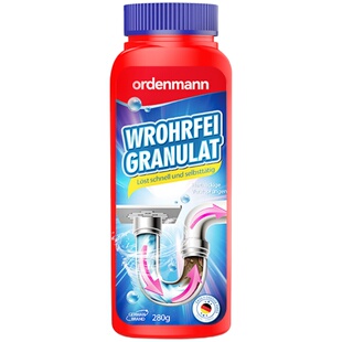 德国欧德曼管道疏通剂管道通堵塞厨房除臭强力溶解马桶下水道770g