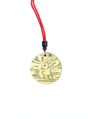 生肖兔吊坠十二生肖属相卯兔挂件