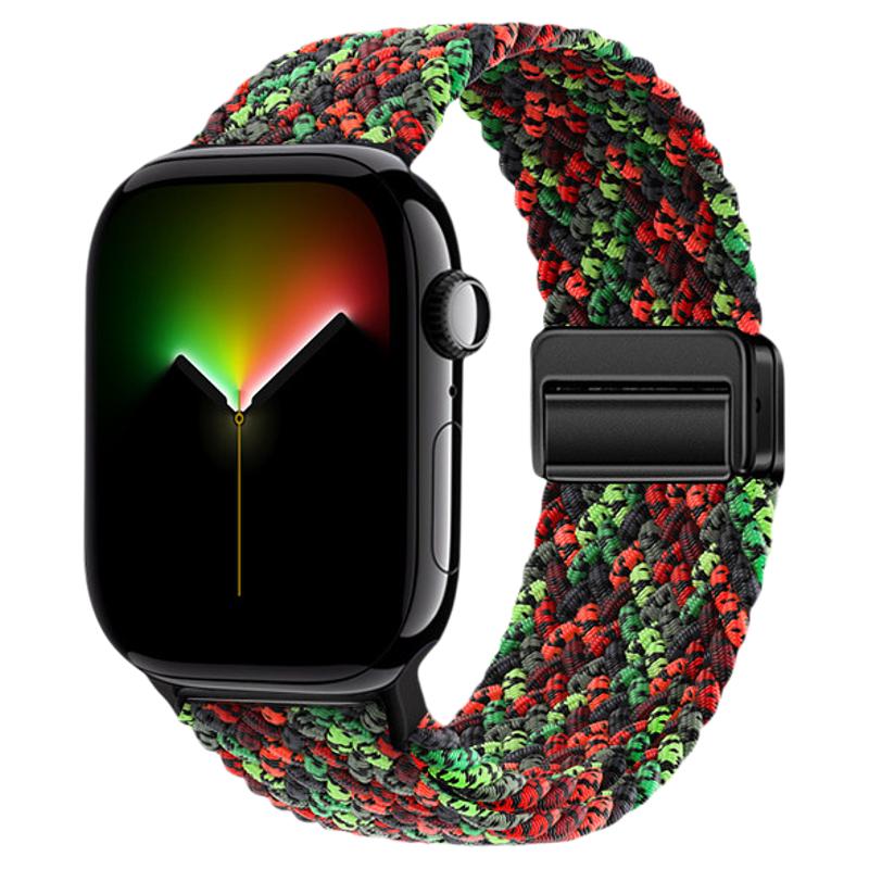 适用苹果手表Ultra3表带S11回环磁吸S10多色编织S9/8/7腕表带applewatch男女通用se3夏季iwatch运动智能表链