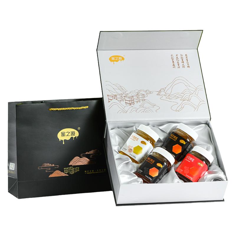 蜜之源蜂蜜禮盒洋槐百花枸杞黃芪蜂蜜禮盒滋補(bǔ)送禮佳品500*4/盒