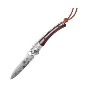 三本盛粉末钢折叠小刀手工随身便携高硬度锋利户外露营家用水果刀